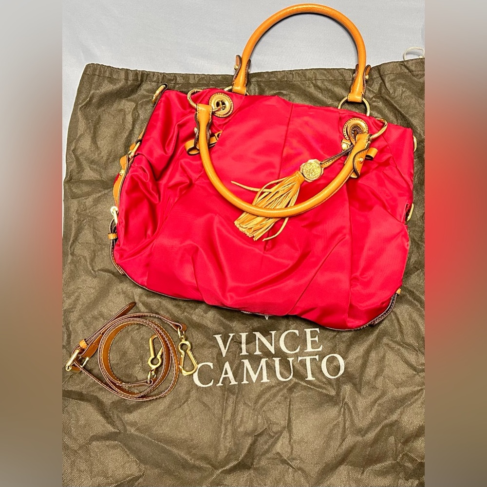 Vince Camuto Deep Red Designer Handbag!
